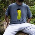 Graduation Cap Wearing Big Dill Pickle I Did It Graduate Fun Men's Comfort Colors T-Shirt Denim
