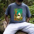 Groovy Ghost Reading Book Cat Halloween Ghost Teacher Men's Comfort Colors T-Shirt Denim Groovy Ghost Reading Book Cat Halloween Ghost Teacher Men's Comfort Colors T-Shirt Denim