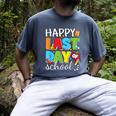 Happy Last Day Of School Teacher Student Graduation Men's Comfort Colors T-Shirt Denim