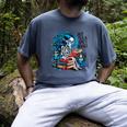 Hot Tea & Spicy Books Skeleton Reader Men's Comfort Colors T-Shirt Denim Hot Tea & Spicy Books Skeleton Reader Men's Comfort Colors T-Shirt Denim