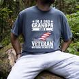 I'm A Dad Grandpa And A Veteran US Flag Veterans Day Men's Comfort Colors T-Shirt Denim
