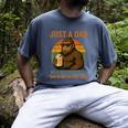 Just A Dad Who Always Came Back With The Milk Bigfoot Men's Comfort Colors T-Shirt Denim