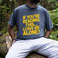 Leave Me Alone – Sarcastic Saying For Introverts Men's Comfort Colors T-Shirt Denim