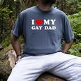 I Love My Gay Dad I Heart My Gay Dad Men's Comfort Colors T-Shirt Denim