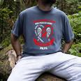 In Memory Of My Papa Heart Disease Awareness Month Memorial Raglan Baseball Tee Men's Comfort Colors T-Shirt Denim