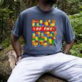Mom And Dad Mama Birthday Boy Building Bricks Family Party Men's Comfort Colors T-Shirt Denim
