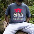 Msn Master Of Science In Nursing College Graduation Premium Tri-Blend Men's Comfort Colors T-Shirt Denim