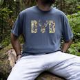 Old School Camo Dad Hunting Camouflage Deer Father's Day Men's Comfort Colors T-Shirt Denim