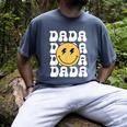 One Happy Family Birthday Matching Apparel Dada One Happy Dude Birthday Theme Family Matching Adult Child Short Sleeve Crew Neck Classic Fit Polyester 50 Cotton 50 Men's Comfort Colors T-Shirt Denim