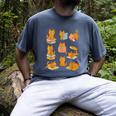 Orange Cats Reading Books Cat Lover Men's Comfort Colors T-Shirt Denim Orange Cats Reading Books Cat Lover Men's Comfort Colors T-Shirt Denim