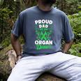 Organ Donation Green Ribbon Proud Dad Of An Organ Donor Men's Comfort Colors T-Shirt Denim