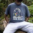 Papa Bear Autism Awareness Autism Matching Family Dad Men's Comfort Colors T-Shirt Denim
