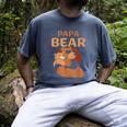Papa Bear Bears Animal Pun Lover Dad Father Daddy Father's Men's Comfort Colors T-Shirt Denim