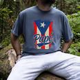 Papi Puerto Rican Dad Puerto Rico Pride Boricua Father's Day Men's Comfort Colors T-Shirt Denim