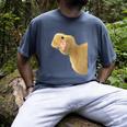 Peking Duck Peeking Chef Graduation Farm Duck Lover Men's Comfort Colors T-Shirt Denim