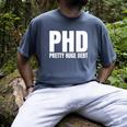 PHD Pretty Huge Debt Doctoral Degree PHD Graduation Men's Comfort Colors T-Shirt Denim