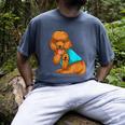 Poodle I Love Dad Tattoo Apparel Dog Dad Dads For Men Women Men's Comfort Colors T-Shirt Denim