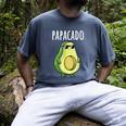 Pregnancy Announcement Shirts Men Dad Papacado Men's Comfort Colors T-Shirt Denim