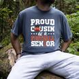 Proud Cousin Of a Football Senior 2026 Graduation Gifts Men's Comfort Colors T-Shirt Denim