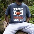 Proud Dad Of a Football Senior 2026 Graduation Men's Comfort Colors T-Shirt Denim
