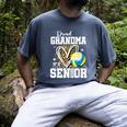 Proud Grandma Of A 2026 Senior Volleyball Graduation Leopard Men's Comfort Colors T-Shirt Denim