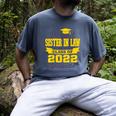 Proud Sister In Law Of 2022 Graduate Class 2022 Graduation Men's Comfort Colors T-Shirt Denim