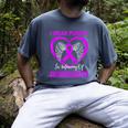Purple In Memory Of Granddaughter Epilepsy Memorial Graphic Men's Comfort Colors T-Shirt Denim Purple In Memory Of Granddaughter Epilepsy Memorial Graphic Men's Comfort Colors T-Shirt Denim
