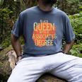 Queen Associate Degree Afrocentric Graduation T Shirt Men's Comfort Colors T-Shirt Denim