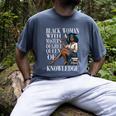 Queen Masters Degree Graduation Educated Melanin Grad Men's Comfort Colors T-Shirt Denim