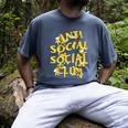 Retro Anti Social Club Bees Introvert Women Men Men's Comfort Colors T-Shirt Denim