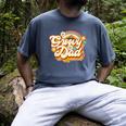 Retro Groovy Dad Family Birthday 60s 70s Hippie Costume Men's Comfort Colors T-Shirt Denim