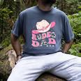 Rodeo Dad Pink Cowgirl 1St Birthday Family Matching Men's Comfort Colors T-Shirt Denim