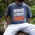 Sarcastic Introvert Extrover Pervert Men's Comfort Colors T-Shirt Denim