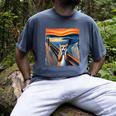 The Scream Cat Parody For Kitty Cat Lover Cat Mom Cat Dad Men's Comfort Colors T-Shirt Denim