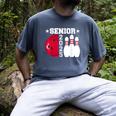 Senior 2025 Bowling Player Class Of 2025 Graduation Seniors Men's Comfort Colors T-Shirt Denim