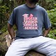 Senior 2026 Class Of 2026 Cute Coquette Pink Bow Graduation Men's Comfort Colors T-Shirt Denim