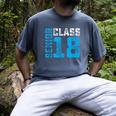 Senior Class 18 Shirt Graduation Apparel T-Shirt Men's Comfort Colors T-Shirt Denim