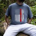 Senior Class Of 2026 Patriotic American USA Flag Graduation Men's Comfort Colors T-Shirt Denim
