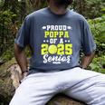Senior Poppa 2025 Tennis Class Of 2025 Graduation Men's Comfort Colors T-Shirt Denim