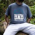 Senior Volleyball Dad Class Of 2025 Graduation Graduate Men's Comfort Colors T-Shirt Denim