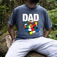 Speed Cubing Dad Puzzle Cuber Cube Kids Men's Comfort Colors T-Shirt Denim