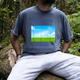 Out Standing In Her Field Graduation Tee Men's Comfort Colors T-Shirt Denim