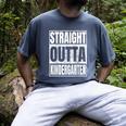 Straight Outta Kindergarten Graduation 2025 Kinder Men's Comfort Colors T-Shirt Denim