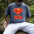 Superman Super Dad Men's Comfort Colors T-Shirt Denim Superman Super Dad Men's Comfort Colors T-Shirt Denim