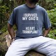 I Survived My Dad's Heart Transplant Men's Comfort Colors T-Shirt Denim