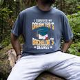 i Survived My Daughters Bachelor's Degree Graduation Gifts Men's Comfort Colors T-Shirt Denim