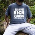 I Survived High School Class Of 2018 Graduation Men's Comfort Colors T-Shirt Denim
