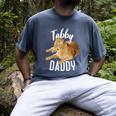 Tabby Daddy Cat Lover Saying Graphic Men's Comfort Colors T-Shirt Denim