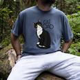 Tuxedo Cat Dad Cat Dad Tuxedo Cat Dad Men's Comfort Colors T-Shirt Denim