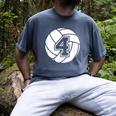 Volleyball Player 4 Volleyball Mom Dad Jersey Number 4 Men's Comfort Colors T-Shirt Denim